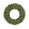 48 In. Large Pre-Lit Fir Artificial Christmas Wreath With 200 LED Lights, 540 PVC Branch Tips, Holiday Decorate -Christmas Decor Shop afaif christmas wreaths oc 57lscw 01 48 64 1000