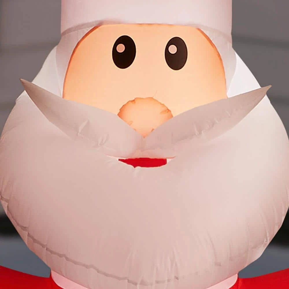 12 Ft. Animated Pre-Lite Inflatable Jolly Jiggler Santa 6 12 Ft. Animated Pre-Lite Inflatable Jolly Jiggler Santa - Image 4
