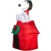 2 Ft. W X 3.5 Ft. H Inflatable Snoopy On Dog House -Christmas Decor Shop airblown christmas inflatables g 19373 64 1000