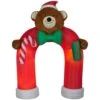 Holiday 11 Ft. H X 8 Ft. W Animated Inflatable Plush Teddy Bear Archway With Wiggling Bow Tie 2 Holiday 11 Ft. H X 8 Ft. W Animated Inflatable Plush Teddy Bear Archway With Wiggling Bow Tie -Christmas Decor Shop airblown christmas inflatables g 19955 64 1000