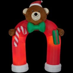 Holiday 11 Ft. H X 8 Ft. W Animated Inflatable Plush Teddy Bear Archway With Wiggling Bow Tie 13 Holiday 11 Ft. H X 8 Ft. W Animated Inflatable Plush Teddy Bear Archway With Wiggling Bow Tie -Christmas Decor Shop airblown christmas inflatables g 19955 66 1000