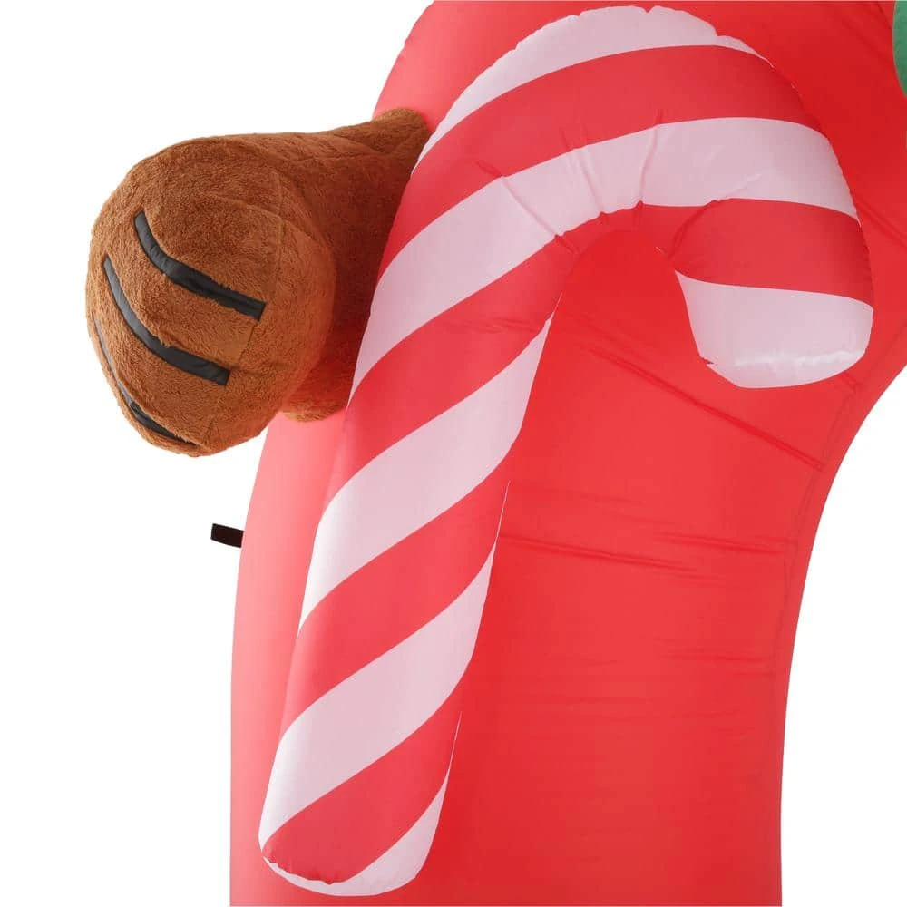 Holiday 11 Ft. H X 8 Ft. W Animated Inflatable Plush Teddy Bear Archway With Wiggling Bow Tie 4 Holiday 11 Ft. H X 8 Ft. W Animated Inflatable Plush Teddy Bear Archway With Wiggling Bow Tie - Image 2