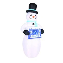 7 Ft. Inflatable Electronic Countdown Sign With Snowman -Christmas Decor Shop airflowz christmas inflatables oc 74670 66 1000