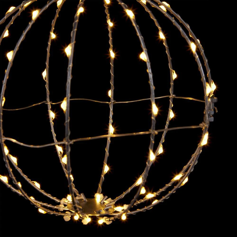 Alpine 3-Piece Foldable Metal Sphere Ornaments 11 Alpine 3-Piece Foldable Metal Sphere Ornaments - Image 9