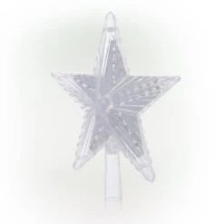 Alpine Flashing Star Tree Topper With Cool White LED Lights -Christmas Decor Shop alpine christmas tree toppers cor173wt tm c3 1000