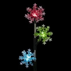 Alpine Holiday Decor Acrylic 3-Tier Snowflake Stakes With Solar Powered LED Lights, 2-Pack 20 Alpine Holiday Decor Acrylic 3-Tier Snowflake Stakes With Solar Powered LED Lights, 2-Pack -Christmas Decor Shop alpine christmas yard decorations rgg570slr 2 4f 1000