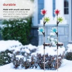Alpine Holiday Decor Acrylic 3-Tier Snowflake Stakes With Solar Powered LED Lights, 2-Pack 18 Alpine Holiday Decor Acrylic 3-Tier Snowflake Stakes With Solar Powered LED Lights, 2-Pack -Christmas Decor Shop alpine christmas yard decorations rgg570slr 2 77 1000