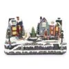 Animated Children Playing In Christmas Village With LED Light -Christmas Decor Shop alpine corporation christmas centerpieces wcc226mc 64 1000