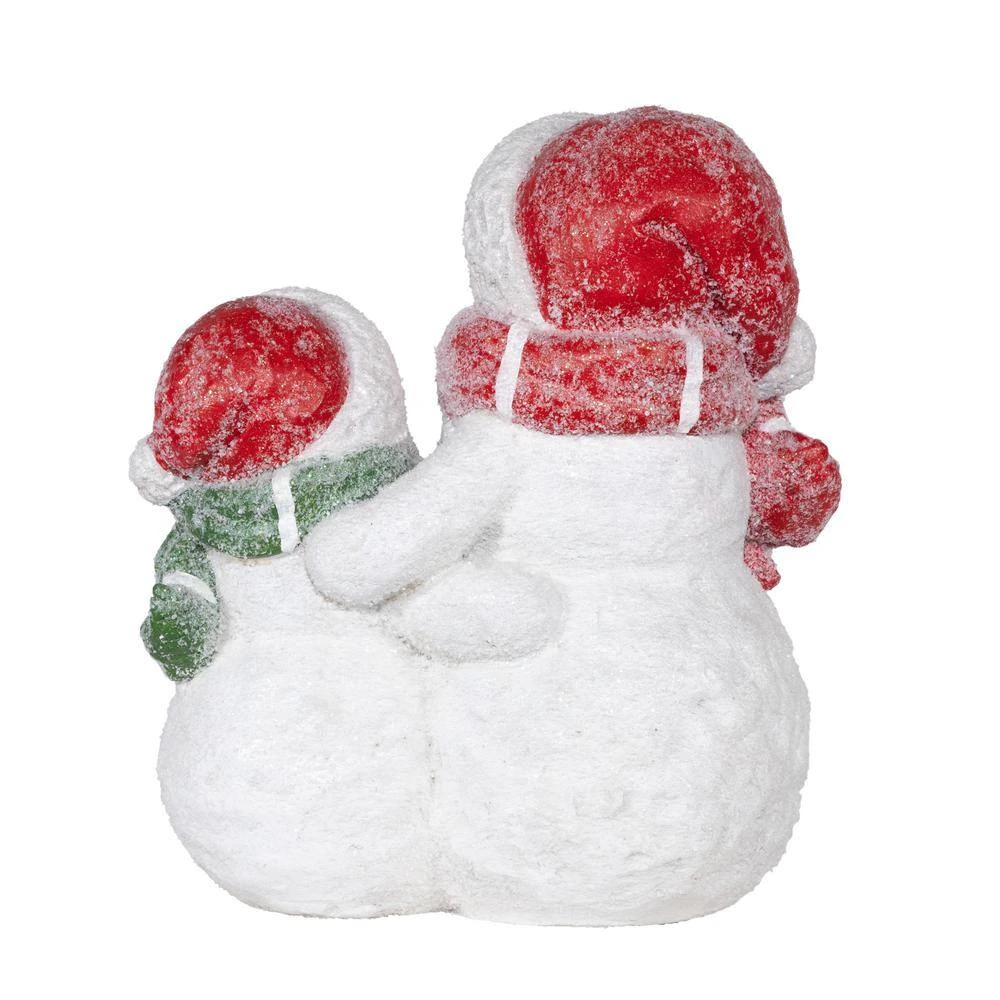 15 In. Tall Snow Friends Winter Snowman Family Statue 13 15 In. Tall Snow Friends Winter Snowman Family Statue - Image 11
