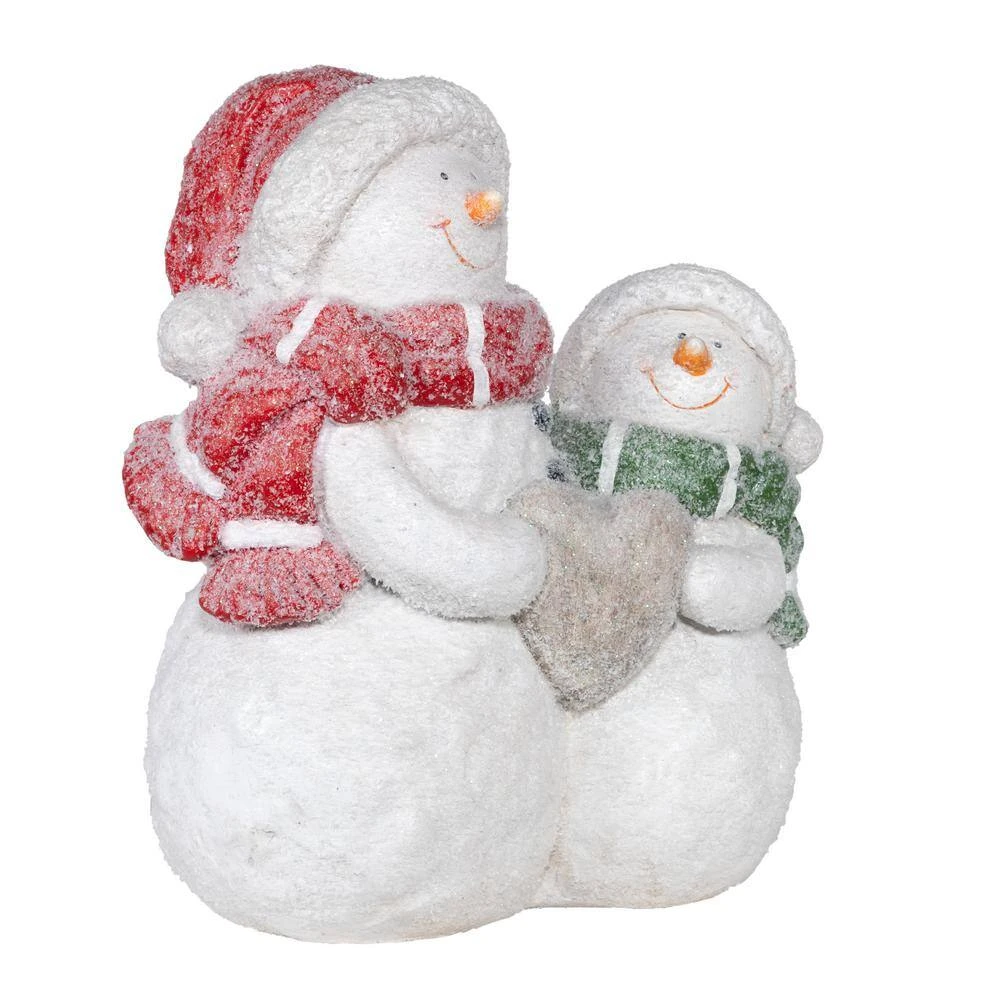 15 In. Tall Snow Friends Winter Snowman Family Statue 11 15 In. Tall Snow Friends Winter Snowman Family Statue - Image 9