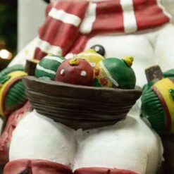 24 In. Tall Solar Snowman In Sleigh With LED Lights, Outdoor Festive Holiday Decor For Garden, Porch, Lawn 21 24 In. Tall Solar Snowman In Sleigh With LED Lights, Outdoor Festive Holiday Decor For Garden, Porch, Lawn -Christmas Decor Shop alpine corporation christmas novelty lights zen260slr s tm 1f 1000