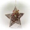 20 In. Tall Hanging Rustic Pinecone Christmas Star Decor -Christmas Decor Shop alpine corporation christmas ornament sets cim306hh 64 1000