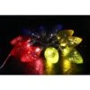 Multi-Colored Decorative String With 10 LED Bulbs And Timer -Christmas Decor Shop alpine corporation christmas string lights eut100mc 10 64 1000