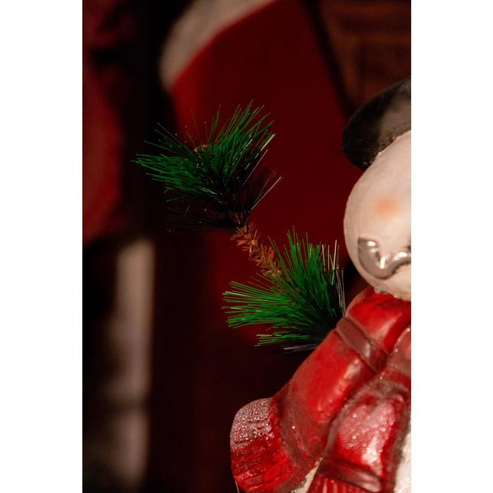 22 In. Christmas Snowman Statuary With Black Stars 8 22 In. Christmas Snowman Statuary With Black Stars - Image 6