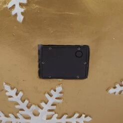 Indoor/Outdoor Merry Christmas Stacked Ornament Statue W/Flashing LEDs, Gold -Christmas Decor Shop alpine corporation christmas yard decorations zty138xl 1d 1000