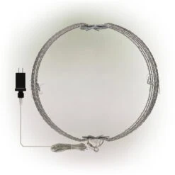 16 In. Dia Foldable Metal Sphere Ornament With Warm White LED Lights -Christmas Decor Shop alpine corporation single christmas ornaments bst170ww 44 1000