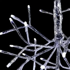 10 In. Tall Christmas Snowflake Silver Ornament With White LED Lights -Christmas Decor Shop alpine corporation single christmas ornaments crd100s wt 1f 1000