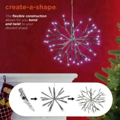 10 In. Tall Christmas Snowflake Silver Ornament With White LED Lights -Christmas Decor Shop alpine corporation single christmas ornaments crd100s wt a0 1000
