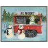 23.5 In. W X 18 In. H Christmas On Wheels III Christmas Holiday Framed Canvas Box Wall Art -Christmas Decor Shop amanti art christmas wall decorations 38865447560 64 1000