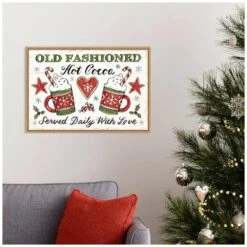 23 .25 In. W X 16 In. H Christmas Treats I Christmas Holiday Framed Canvas Box Wall Art -Christmas Decor Shop amanti art christmas wall decorations 38865447808 31 1000