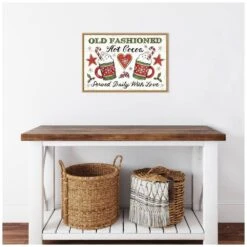 23 .25 In. W X 16 In. H Christmas Treats I Christmas Holiday Framed Canvas Box Wall Art -Christmas Decor Shop amanti art christmas wall decorations 38865447808 fa 1000