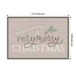 23.25 In. W X 16 In. H Vintage Christmas IV Neutral Christmas Holiday Framed Canvas Box Wall Art -Christmas Decor Shop amanti art christmas wall decorations 38865448380 1f 1000