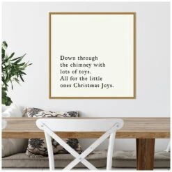 22 In. Canvas Down Through The Chimney Christmas Holiday Framed Box Wall Art 15 22 In. Canvas Down Through The Chimney Christmas Holiday Framed Box Wall Art -Christmas Decor Shop amanti art christmas wall decorations 38865456285 44 1000