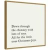 22 In. Canvas Down Through The Chimney Christmas Holiday Framed Box Wall Art -Christmas Decor Shop amanti art christmas wall decorations 38865456285 64 1000