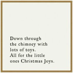 22 In. Canvas Down Through The Chimney Christmas Holiday Framed Box Wall Art 12 22 In. Canvas Down Through The Chimney Christmas Holiday Framed Box Wall Art -Christmas Decor Shop amanti art christmas wall decorations 38865456285 c3 1000