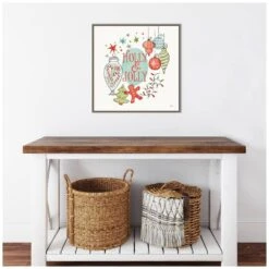 22 In. Retro Christmas IV Christmas Holiday Framed Canvas Box Wall Art -Christmas Decor Shop amanti art christmas wall decorations 38865456344 fa 1000