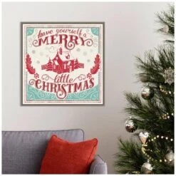 22 In. Merry Little Christmas V Christmas Holiday Framed Canvas Box Wall Art 17 22 In. Merry Little Christmas V Christmas Holiday Framed Canvas Box Wall Art -Christmas Decor Shop amanti art christmas wall decorations 38865456346 31 1000