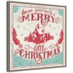22 In. Merry Little Christmas V Christmas Holiday Framed Canvas Box Wall Art 12 22 In. Merry Little Christmas V Christmas Holiday Framed Canvas Box Wall Art -Christmas Decor Shop amanti art christmas wall decorations 38865456346 c3 1000