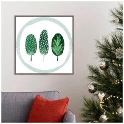 22 In. Canvas Christmas Town Collection C Christmas Holiday Framed Box Wall Art -Christmas Decor Shop amanti art christmas wall decorations 38865456365 31 1000