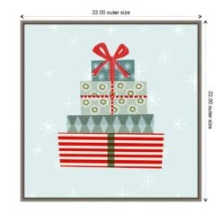 22 In. Holiday Llama Collection C Christmas Holiday Framed Canvas Box Wall Art -Christmas Decor Shop amanti art christmas wall decorations 38865456368 1f 1000