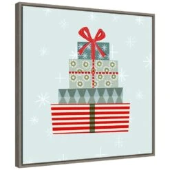 22 In. Holiday Llama Collection C Christmas Holiday Framed Canvas Box Wall Art -Christmas Decor Shop amanti art christmas wall decorations 38865456368 c3 1000