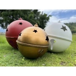 23.62 In. L Metal Jingle Bell Christmas Ornament (Set Of 3)