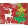 AMSCAN 13.25 In. X 16.25 In. X 5 In. Contemporary Reindeer Bags With Glitter (10-Pack) -Christmas Decor Shop amscan christmas gift bags 170250 64 1000