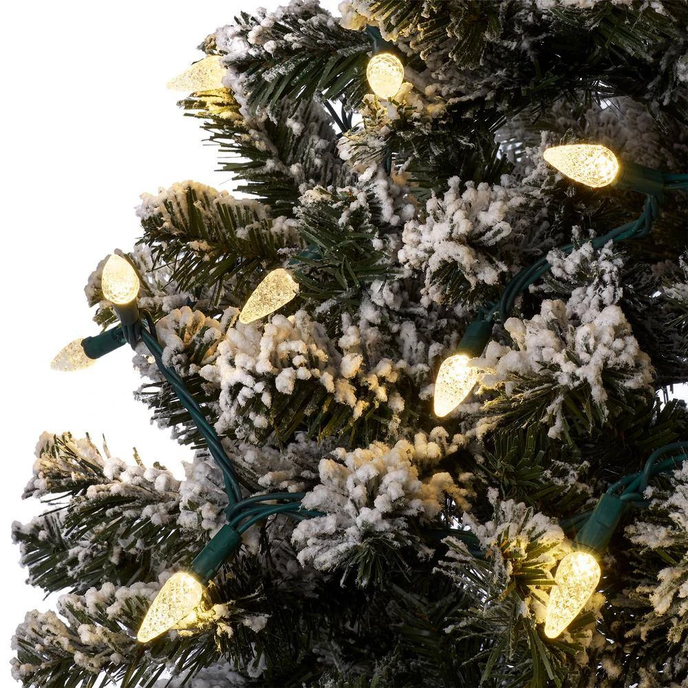 49.66 Ft. 150-Light LED Warm White Christmas String Light, Indoor/Outdoor C5 Lights With Continuous-On Technology 6 49.66 Ft. 150-Light LED Warm White Christmas String Light, Indoor/Outdoor C5 Lights With Continuous-On Technology - Image 4