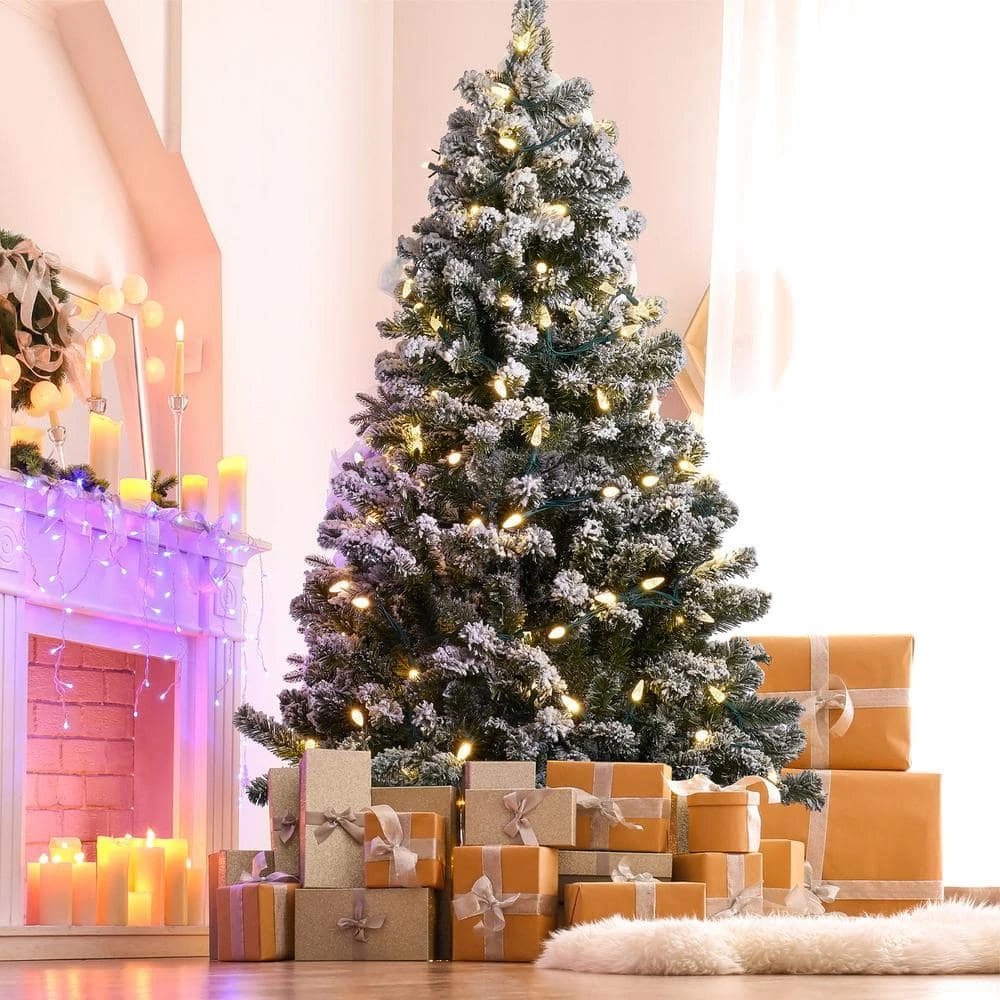 49.66 Ft. 150-Light LED Warm White Christmas String Light, Indoor/Outdoor C5 Lights With Continuous-On Technology 7 49.66 Ft. 150-Light LED Warm White Christmas String Light, Indoor/Outdoor C5 Lights With Continuous-On Technology - Image 5