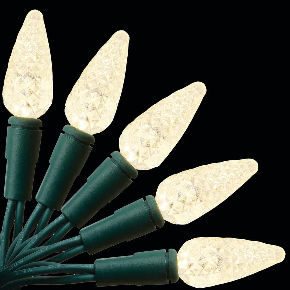 49.66 Ft. 150-Light LED Warm White Christmas String Light, Indoor/Outdoor C5 Lights With Continuous-On Technology 3 49.66 Ft. 150-Light LED Warm White Christmas String Light, Indoor/Outdoor C5 Lights With Continuous-On Technology