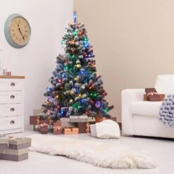 49.66 Ft. 150-Light LED Multi-Color Christmas String Light, Indoor/Outdoor Mini Lights With Continuous-On Technology -Christmas Decor Shop aurio lighting christmas string lights plcl150 hm5 m 44 1000