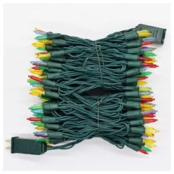 49.66 Ft. 150-Light LED Multi-Color Christmas String Light, Indoor/Outdoor Mini Lights With Continuous-On Technology -Christmas Decor Shop aurio lighting christmas string lights plcl150 hm5 m 76 1000