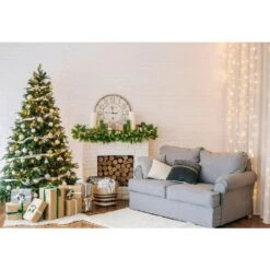 25 Ft. Live White Pine Holiday Garland For Christmas Decoration -Christmas Decor Shop bell nursery christmas garland evgrn2wpngar 1f 1000