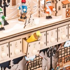 Best Choice Products 17 In. Wood LED Christmas Shooting Star Advent Calendar -Christmas Decor Shop best choice products christmas figurines sky5504 1f 1000