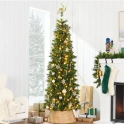 Best Choice Products 24 In. D Natural Woven Hyacinth Christmas Tree Collar With Cord Cut-Out -Christmas Decor Shop best choice products christmas tree collars sky6788 fa 1000