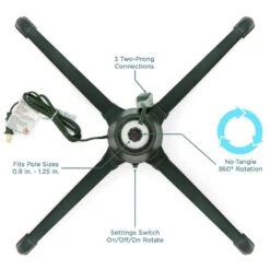 Best Choice Products Plastic Rotating Tree Stand For Trees Up To 7.5 Ft. Tall -Christmas Decor Shop best choice products christmas tree stands sky5180 1f 1000