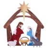Best Choice Products 48 In. Christmas Outdoor Nativity Scene, Weather-Resistant Yard Decor - Multicolored -Christmas Decor Shop best choice products outdoor nativity sets sky6249 64 1000