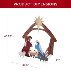 Best Choice Products 48 In. Christmas Outdoor Nativity Scene, Weather-Resistant Yard Decor - Multicolored -Christmas Decor Shop best choice products outdoor nativity sets sky6249 76 1000