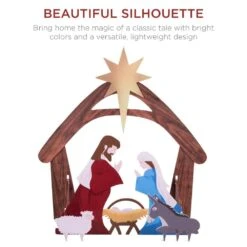 Best Choice Products 48 In. Christmas Outdoor Nativity Scene, Weather-Resistant Yard Decor - Multicolored -Christmas Decor Shop best choice products outdoor nativity sets sky6249 c3 1000