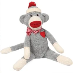 17 In. Holiday Sock Monkey Decoration